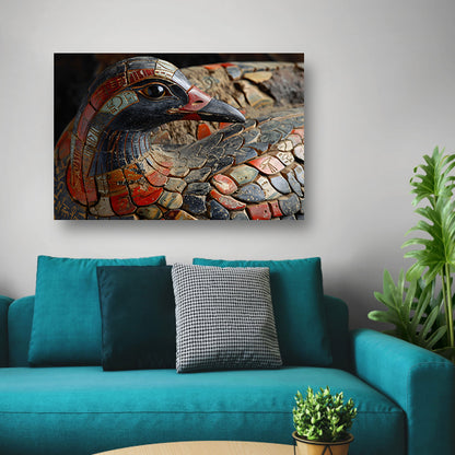 Minimalistisch Abstract Vogel canvas