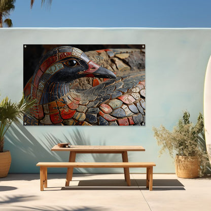 Minimalistisch Abstract Vogel tuinposter