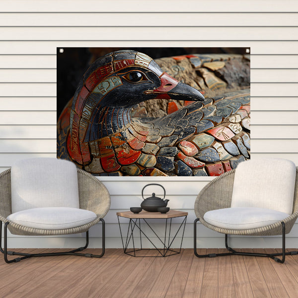 Minimalistisch Abstract Vogel tuinposter