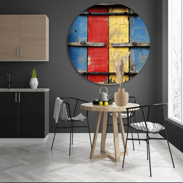 Abstract Kleurrijk Deur forex muurcirkel