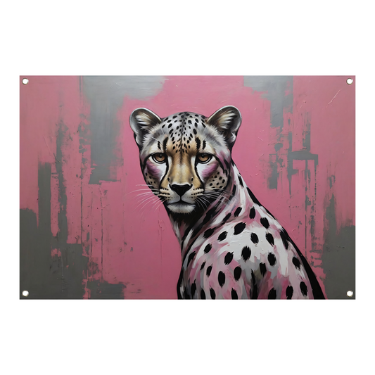 De Verfijnde Wildernis - Hyperrealistisch Luipaard tuinposter