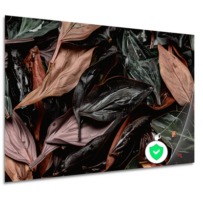 Abstracte Bladeren Compositie poster