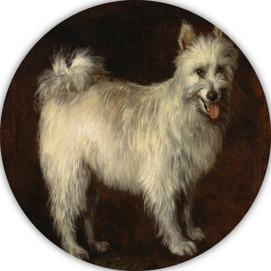Spits Hond - Thomas Gainsborough aluminium muurcirkel