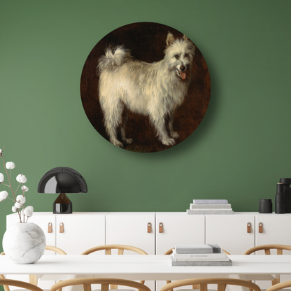 Spits Hond - Thomas Gainsborough aluminium muurcirkel