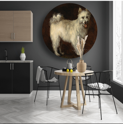 Spits Hond - Thomas Gainsborough aluminium muurcirkel