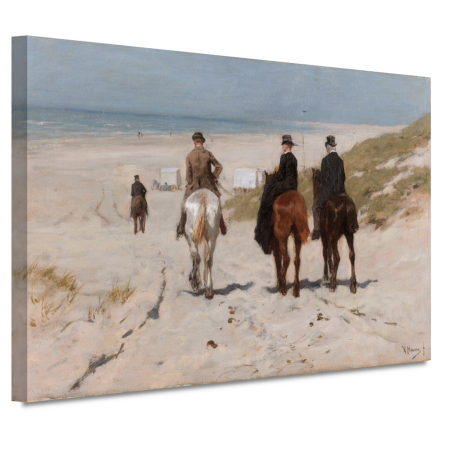 Morgenrit langs het strand - Anton Mauve canvas