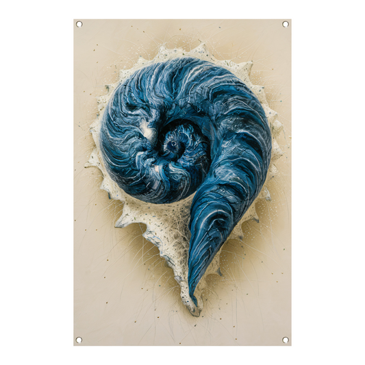 Hypnotiserende Spiralen en Dynamische Spetters tuinposter