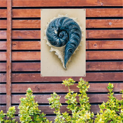 Hypnotiserende Spiralen en Dynamische Spetters tuinposter