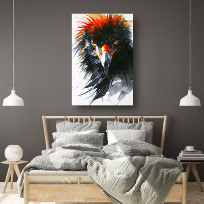 Abstracte kleurrijke aquarel van een adelaar acrylglas