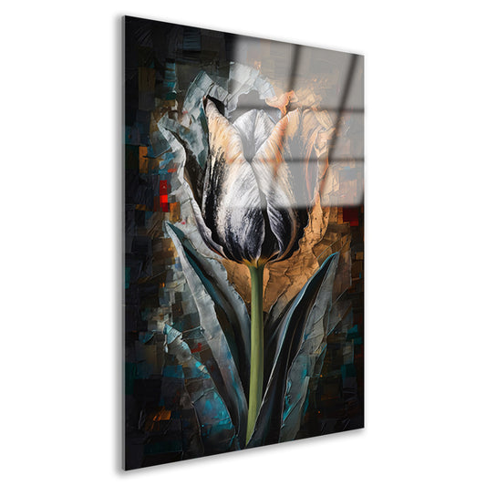 Abstract Expressionistisch Tulpontwerp in Kleur acrylglas