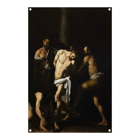 De geseling van Christus - Caravaggio tuinposter