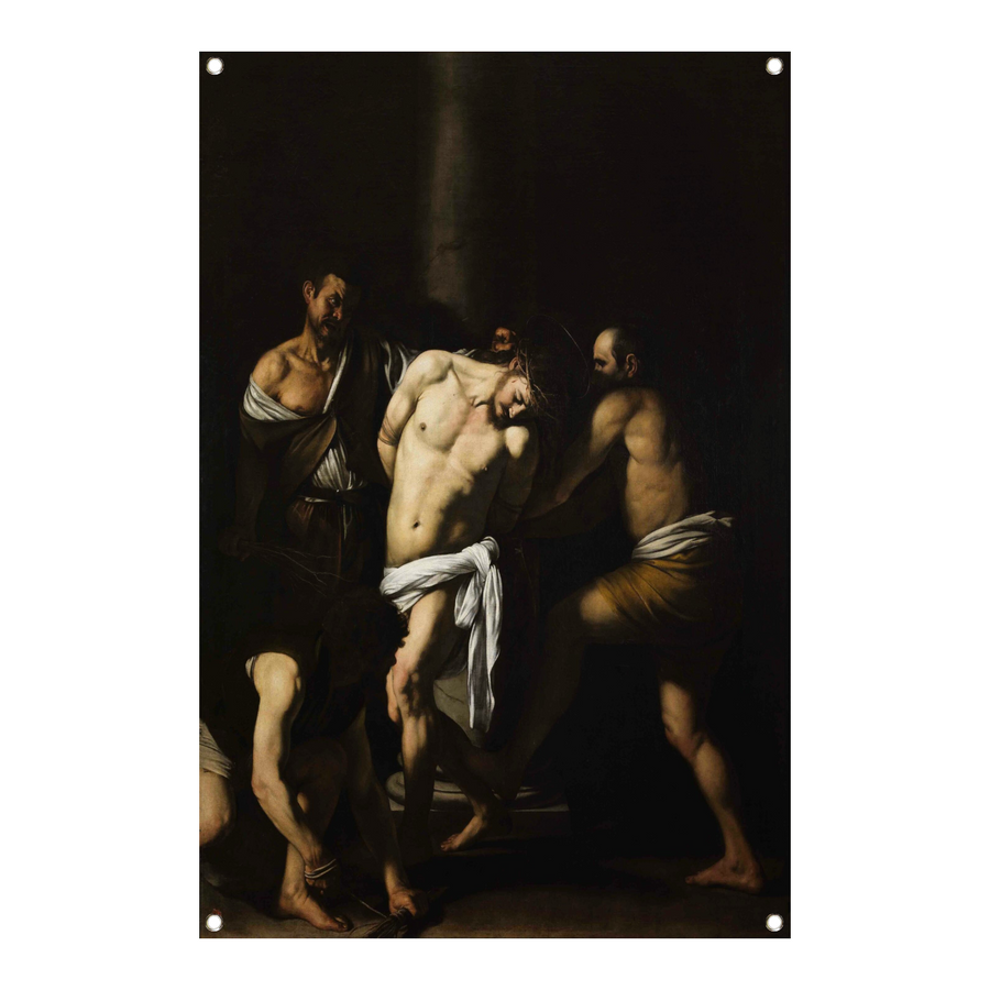 De geseling van Christus - Caravaggio tuinposter