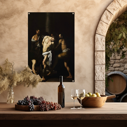 De geseling van Christus - Caravaggio tuinposter