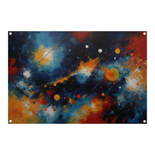 Dans der Kleuren in Kosmisch Licht tuinposter