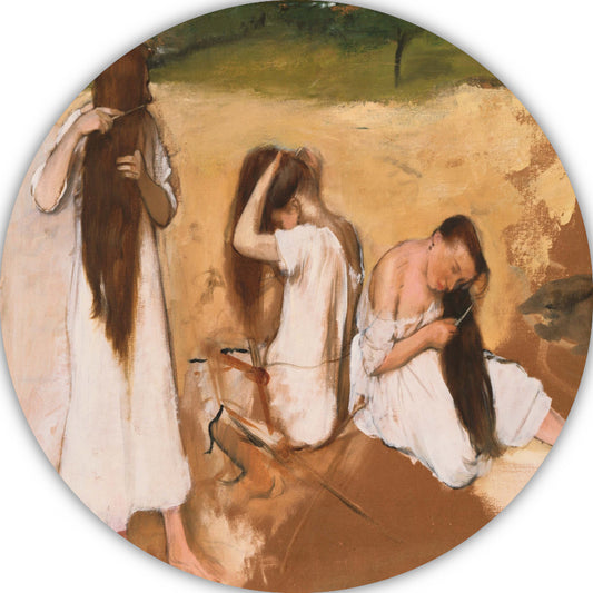 Vrouwen die hun haar kammen - Edgar Degas forex muurcirkel