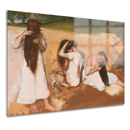 Vrouwen die hun haar kammen - Edgar Degas acrylglas