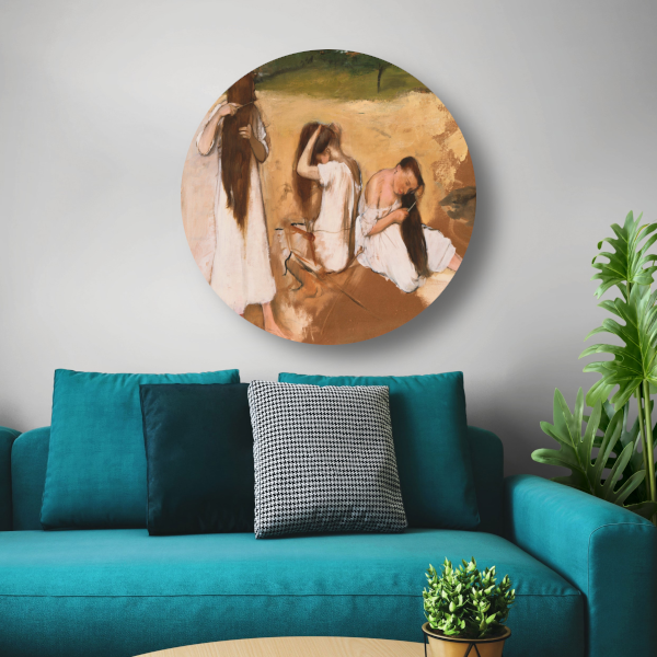 Vrouwen die hun haar kammen - Edgar Degas forex muurcirkel
