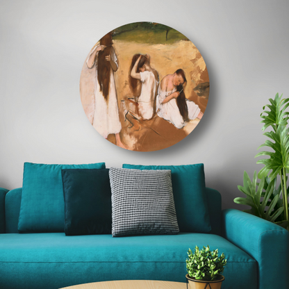 Vrouwen die hun haar kammen - Edgar Degas forex muurcirkel