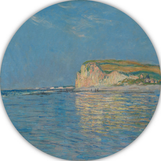 Eb bij Pourville, nabij Dieppe - Claude Monet aluminium muurcirkel