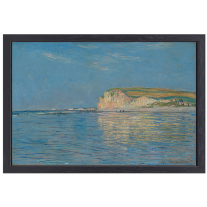 Eb bij Pourville, nabij Dieppe - Claude Monet canvas met baklijst