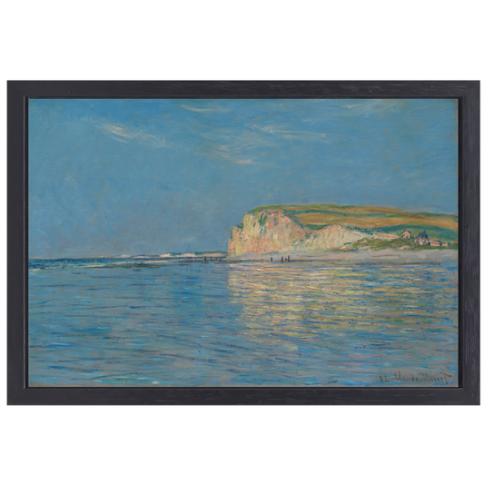 Eb bij Pourville, nabij Dieppe - Claude Monet canvas met baklijst
