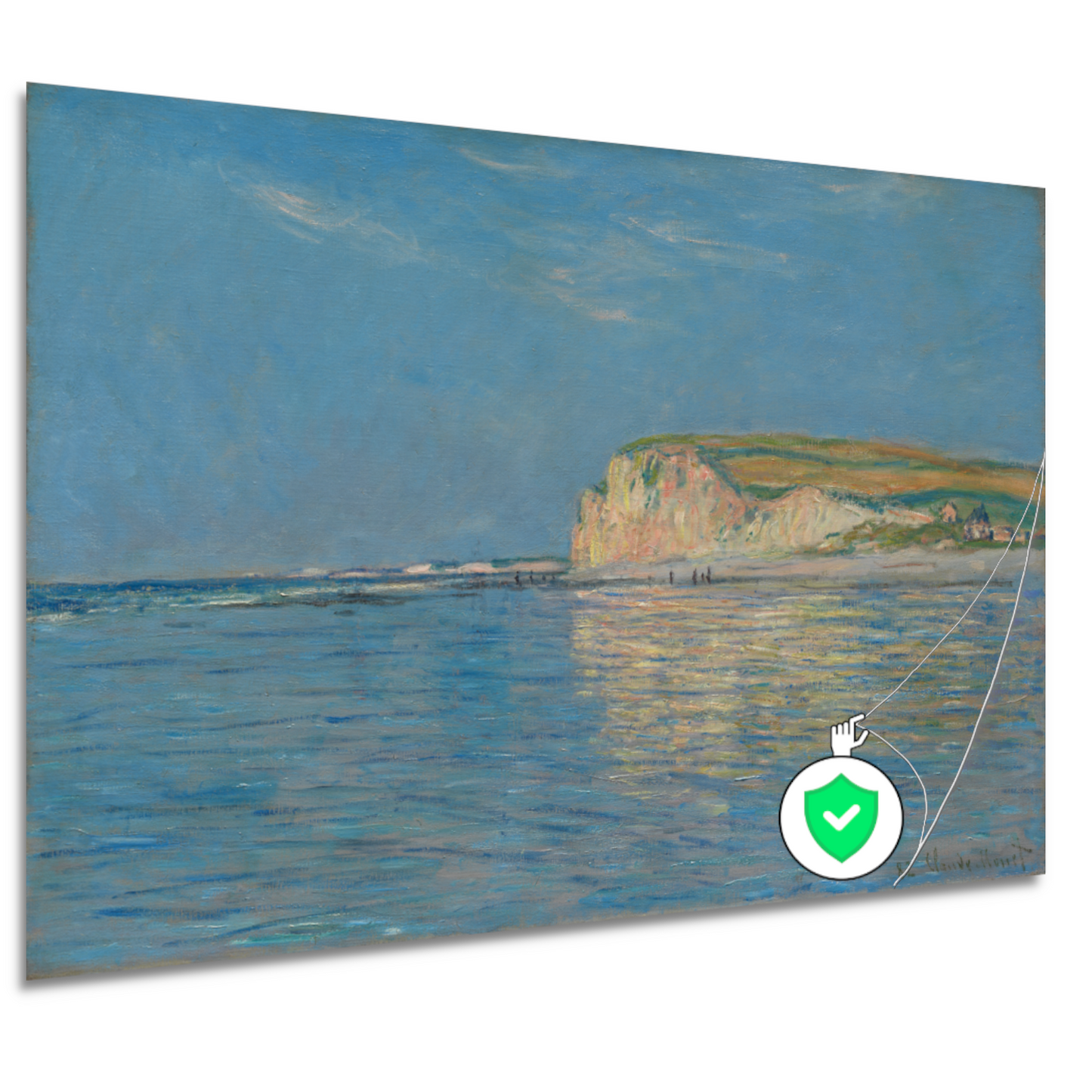 Eb bij Pourville, nabij Dieppe - Claude Monet poster
