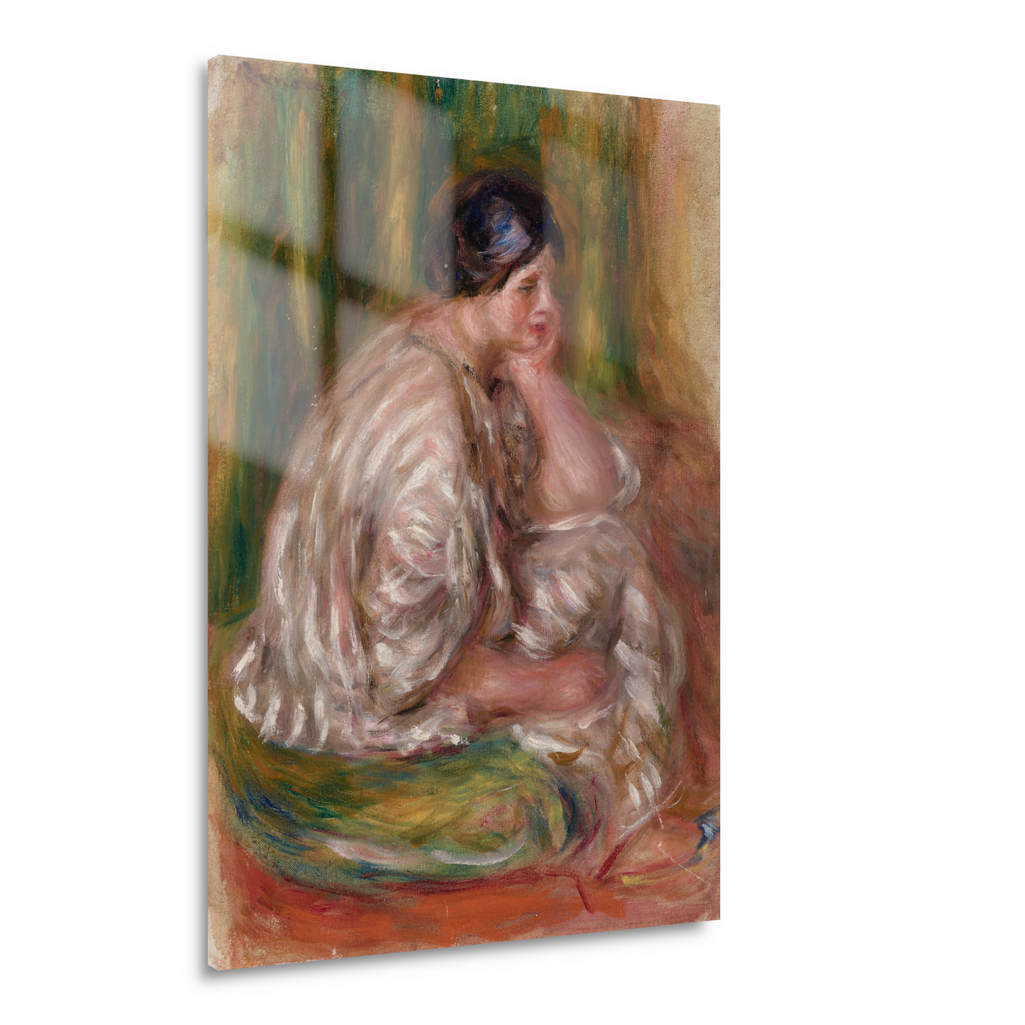 Vrouw in oosterse klederdracht - Pierre-Auguste Renoir Acrylglas