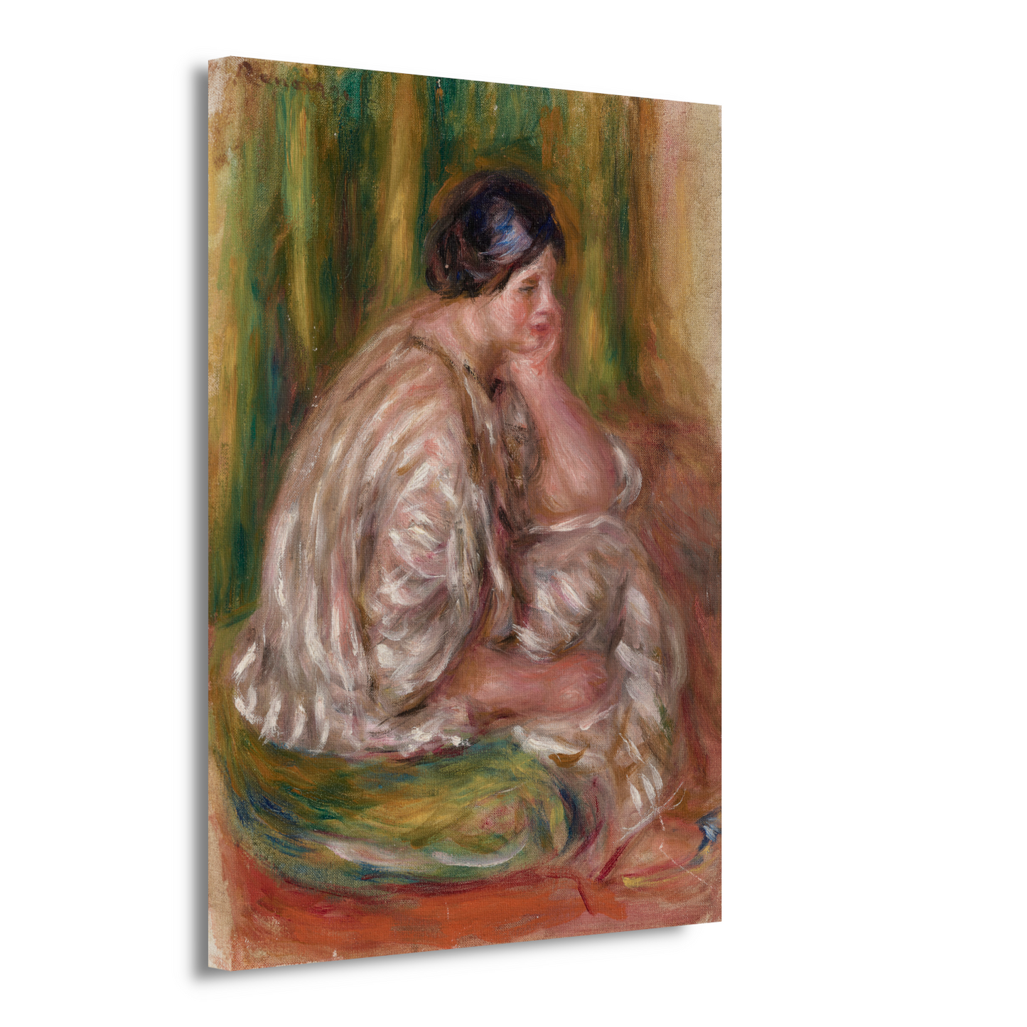 Vrouw in oosterse klederdracht - Pierre-Auguste Renoir canvas