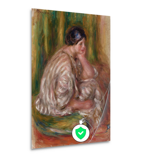 Vrouw in oosterse klederdracht - Pierre-Auguste Renoir poster