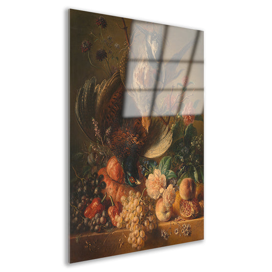 Bloemen en gevogelte - Georgius Jacobus Johannes van Os Acrylglas