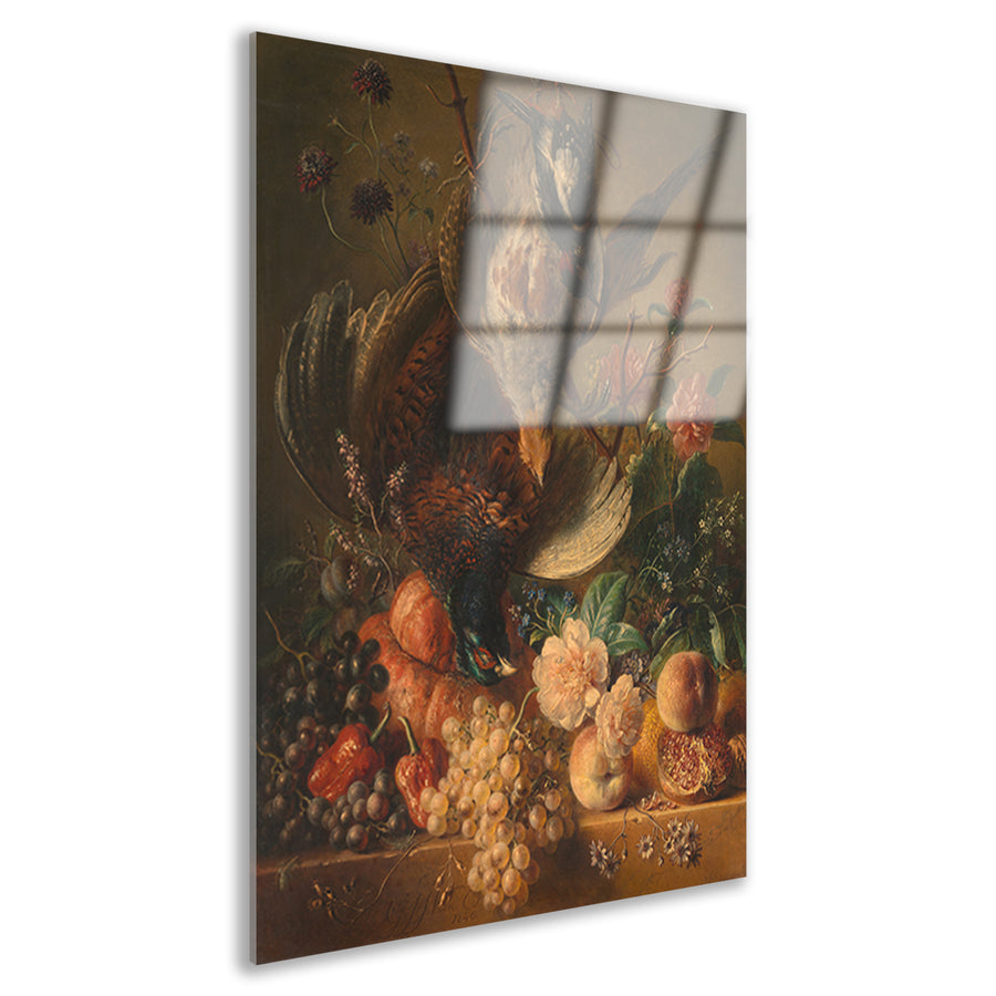Bloemen en gevogelte - Georgius Jacobus Johannes van Os Acrylglas