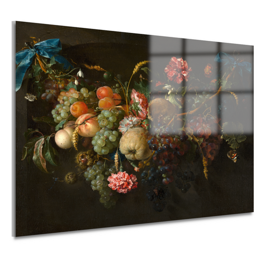 Guirlande van vruchten en bloemen - Jan Davidsz. de Heem acrylglas