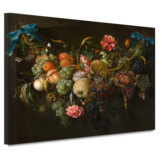 Guirlande van vruchten en bloemen - Jan Davidsz. de Heem canvas