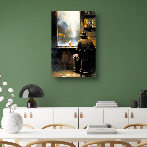 Abstracte lijnen en vormen in zwart-wit   poster