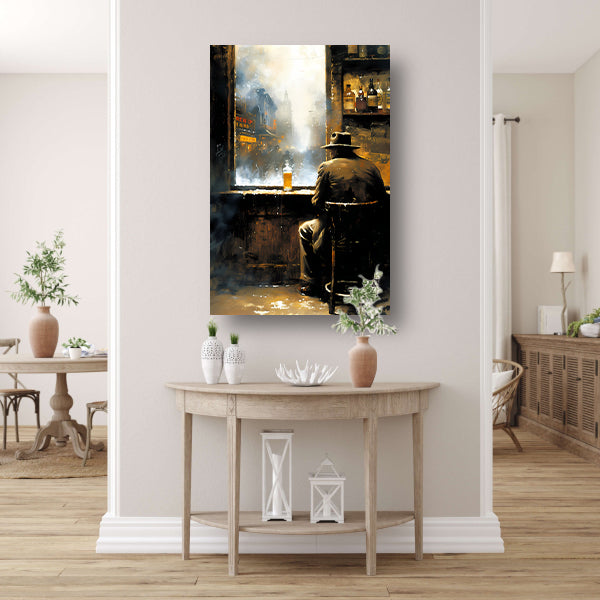 Abstracte lijnen en vormen in zwart-wit   acrylglas