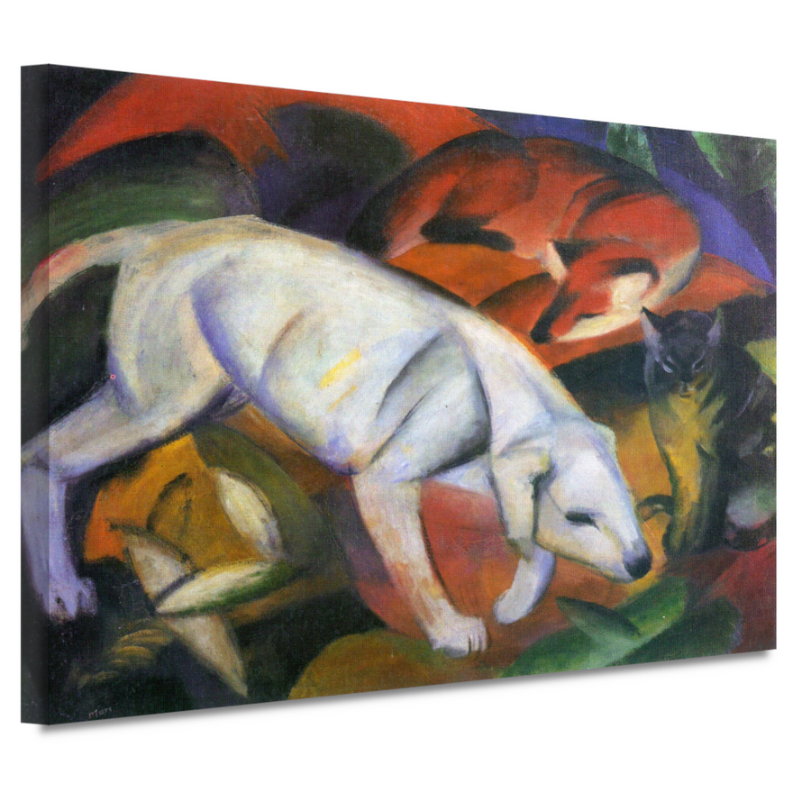 Drie Dieren - Franz Marc canvas