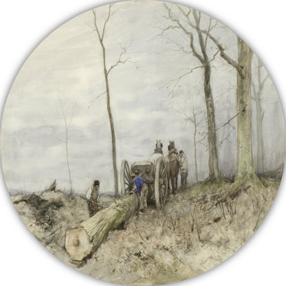 De Mallejan - Anton Mauve aluminium muurcirkel