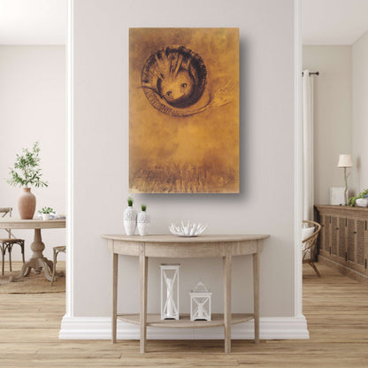 Hersenschim - Odilon Redon canvas met baklijst