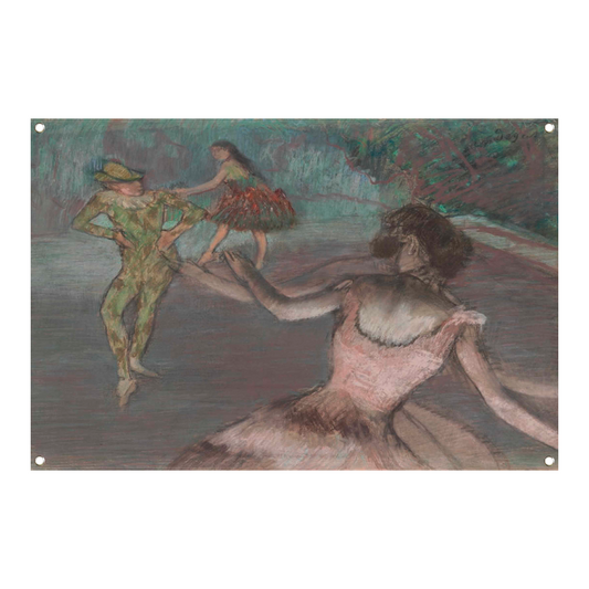 Harlekijn en dansers - Edgar Degas tuinposter