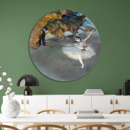 Ballet - Edgar Degas aluminium muurcirkel