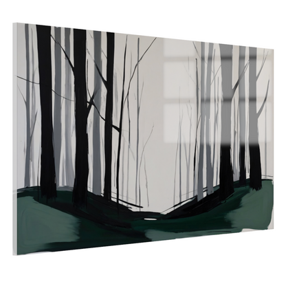 Mistige Echos van een Verstild Bos acrylglas