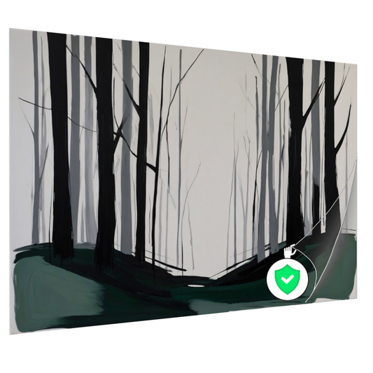 Mistige Echos van een Verstild Bos poster