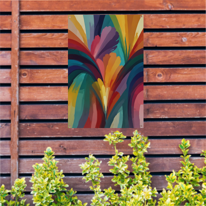 Abstracte Dans van Levendige Kleuren tuinposter