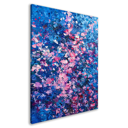 Abstract Bloemenveld met Levendige Kleuren canvas