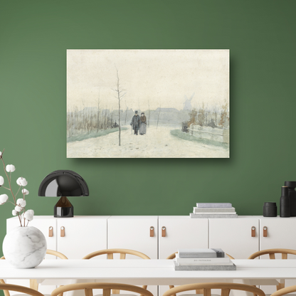 Oud paar in een nieuw aangelegd park - Anton Mauve poster