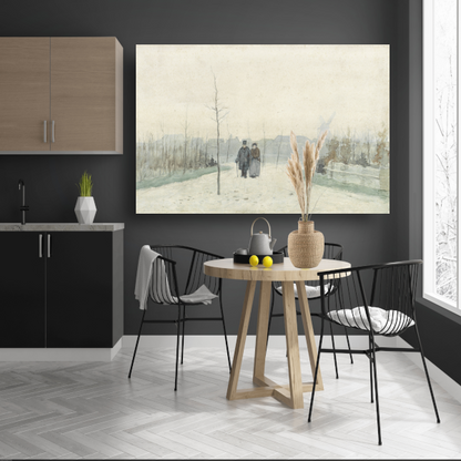Oud paar in een nieuw aangelegd park - Anton Mauve poster