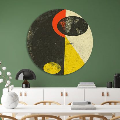 Abstract Planeet en Sterren in Primaire Kleuren forex muurcirkel