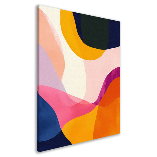 Abstract Kleuren Dans in Beweging canvas