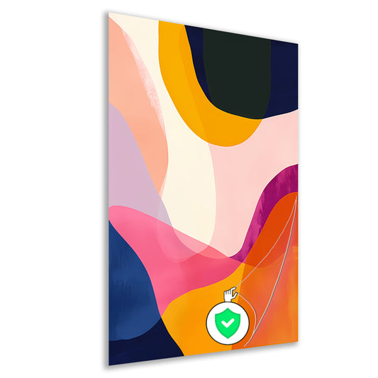 Abstract Kleuren Dans in Beweging poster