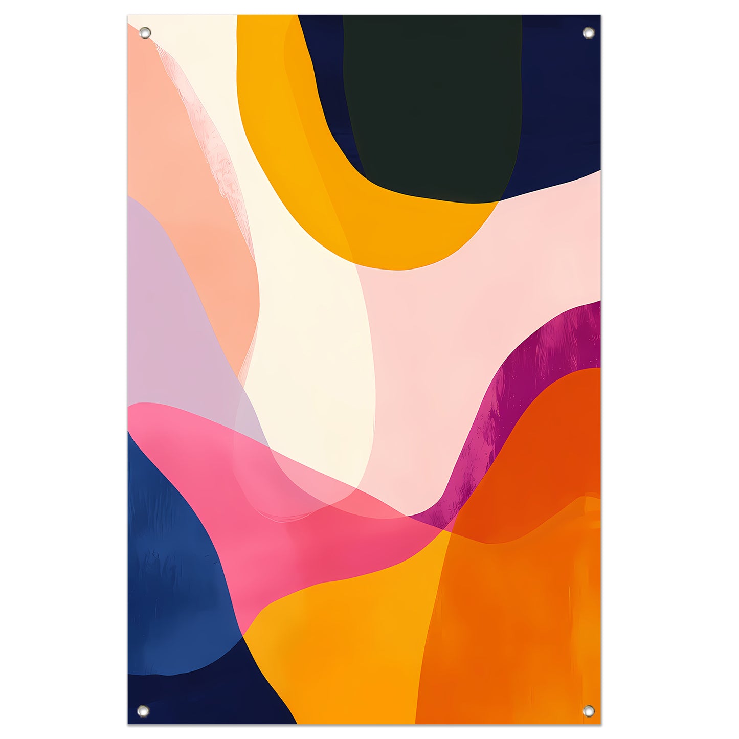 Abstract Kleuren Dans in Beweging tuinposter